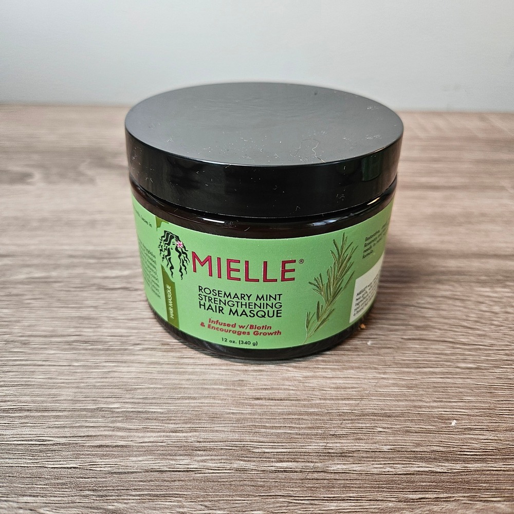 Mielle Rosemary Mint Strengthening Hair Masque with Biotin 12oz 340g NEW
